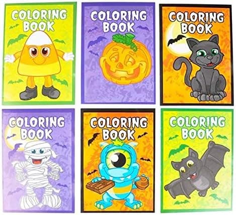 Halloween Coloring Books Pack of 12