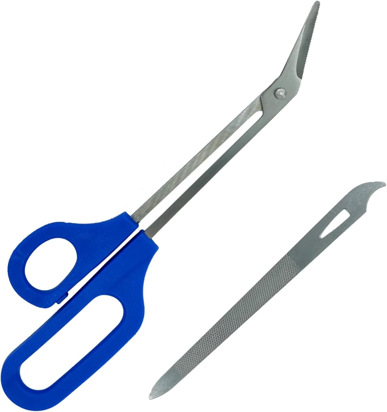 Nail Clippers, Long Handled Toenail Scissors Clippers for Seniors Thick Toenails Ingrown Toenail Clippers,8 Inch Toe Nail Clippers Adult Thick Nails Long Handle - Finger Scissor 2pc