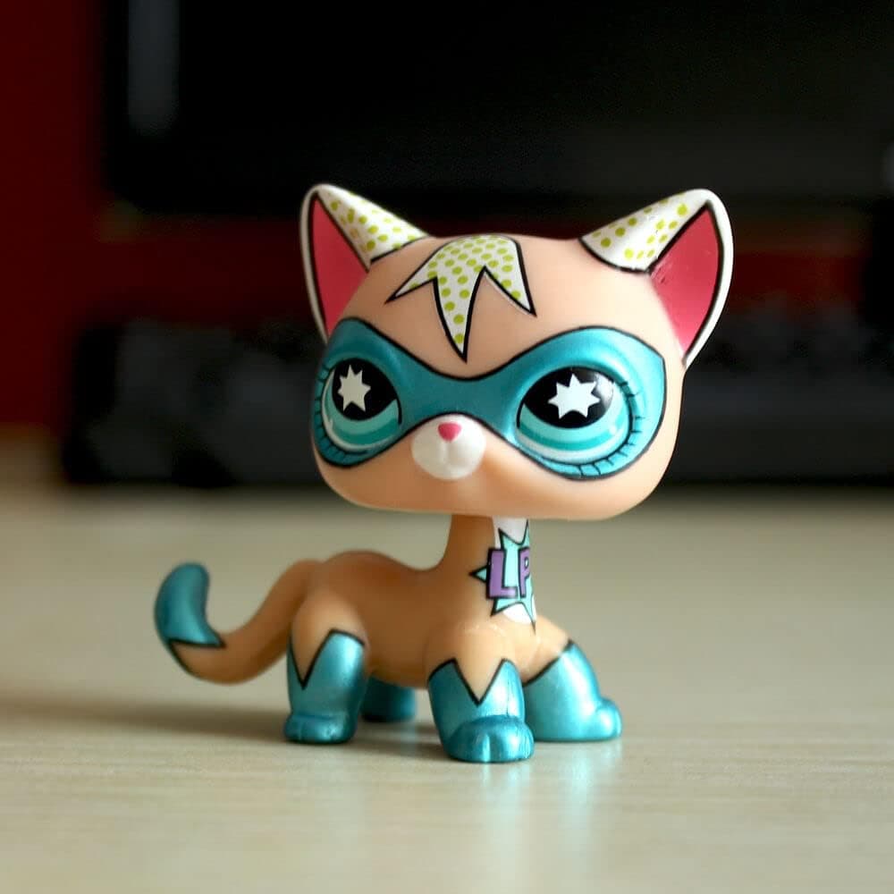 YARAKETA Super Rare Small Pet Shop Comic CON CAT - Hero Kitten Kitty Blue Eyes