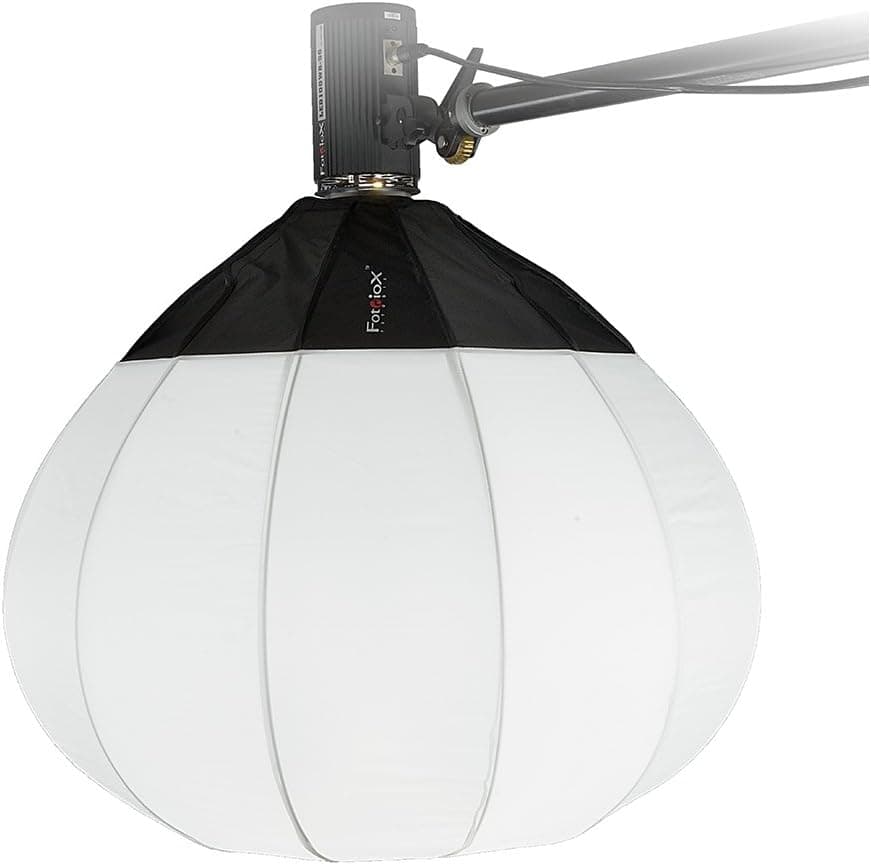 Fotodiox Lantern Softbox 32in (80cm) Globe - Collapsible Globe Softbox with Balcar Speedring for Balcar and Flashpoint I Stobes