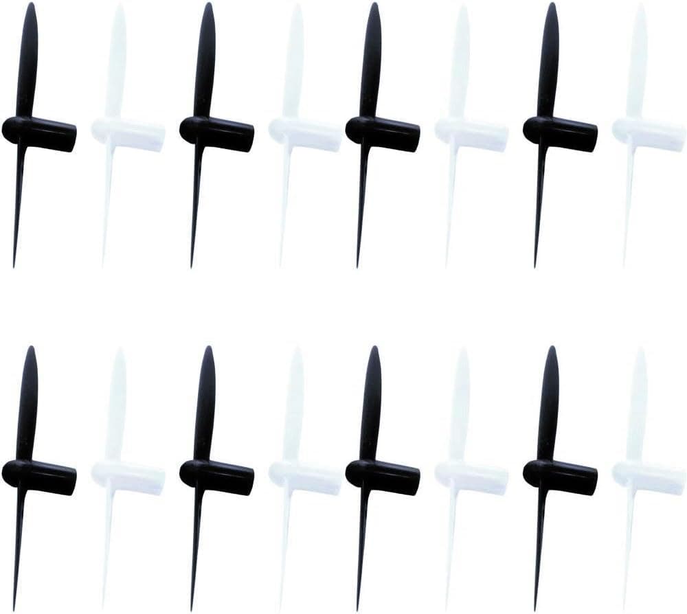 HobbyFlip Propeller Blades Black & White Propellers H111-05 Black White Compatible with Estes Proto-X 4 Pack