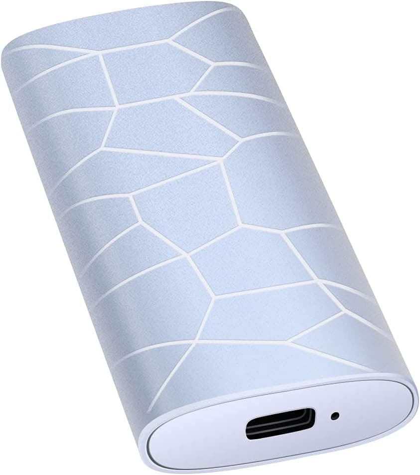 External Hard Drive External HDD High Speed USB 3.1 Portable Hard Drive 1TB 2TB Portable External Hard Drive for Mac, PC, Laptop(1TB Silver)