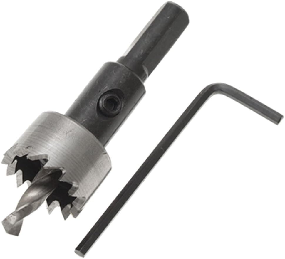 uxcell 20MM 25/32" Holesaw Tool Twist Drill Bit Hex Wrench