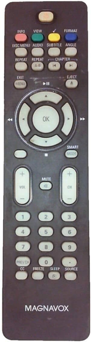 Magnavox LCD TV/DVD Combo Remote Control RC2034316/01B 996510012396 Supplied with model 19md358b