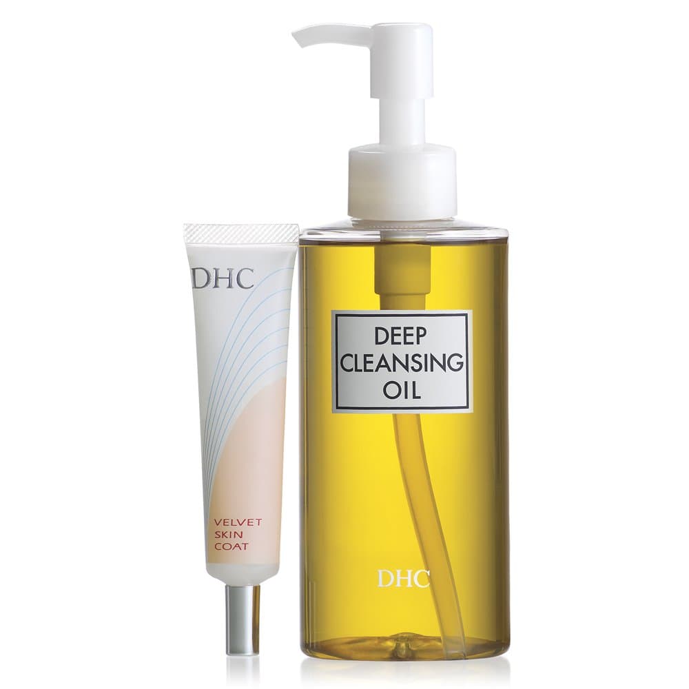 DHC Deep Cleansing Oil + DHC Velvet Skin Coat