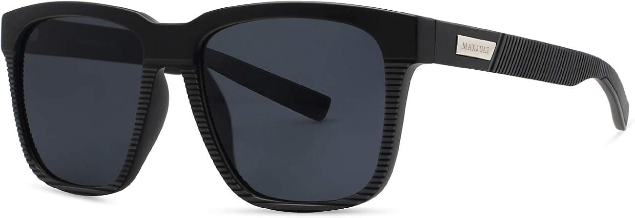MAXJULI Polarized Sunglasses for Big Heads Men Women 8023