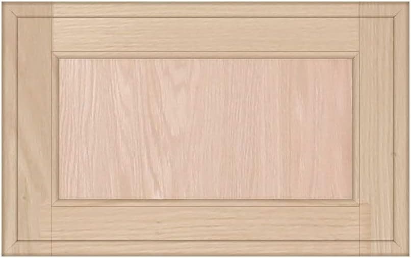 Kendor Unfinished Oak Square Flat Panel Cabinet Door, 10H x 16W