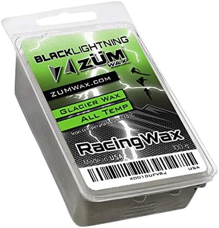 ZUMWax Ski/Snowboard Racing Glacier Wax - Universal - 100 Gram - Incredibly Fast in All Temperatures!!! Perfect for Dirty & Abrasive Snow!!!
