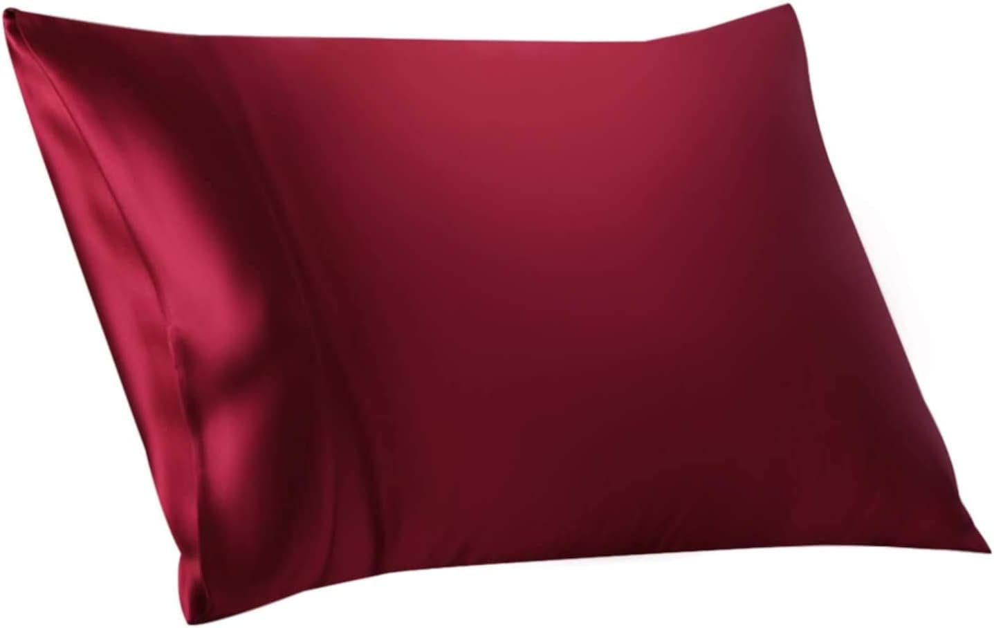 Innovier 100% Pure 22 Momme Ultra-Soft Silk Pillowcase, 6A Mulberry Silk High Grade, Both Side Pure Silk, Queen Size (Burgundy) Pure Mulberry Made from Long Fiber(Burgundy)
