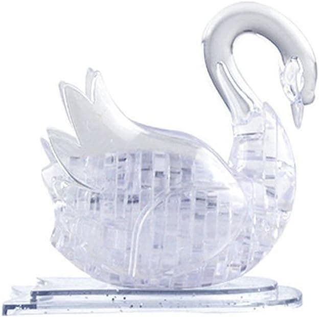 Rnow 3D Crystal Puzzle DIY Swan Model Fancy Toys Handmade