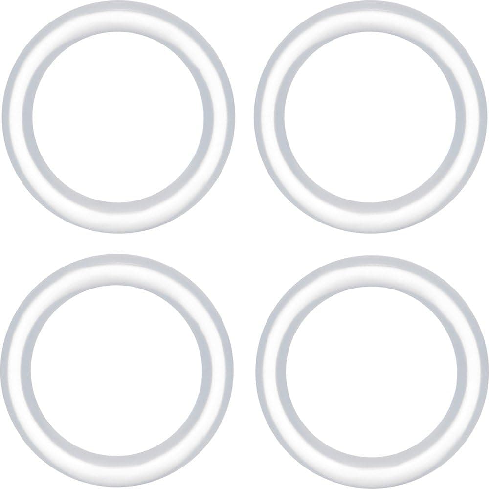 Body Candy 1/2" Clear Rubber ORing 4 Pack