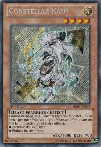 YU-GI-OH! - Constellar Kaus (HA07-EN045) - Hidden Arsenal 7: Knight of Stars - 1st Edition - Secret Rare