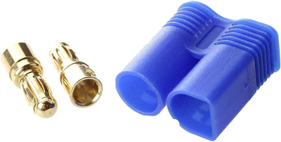 10Sets EC3 Battery Connector Male Female Plug Adapter RC Gold-Plated 3.5MM Bullet Banana Connector Plug for RC ESC Motor Lipo Battery Electric Motor