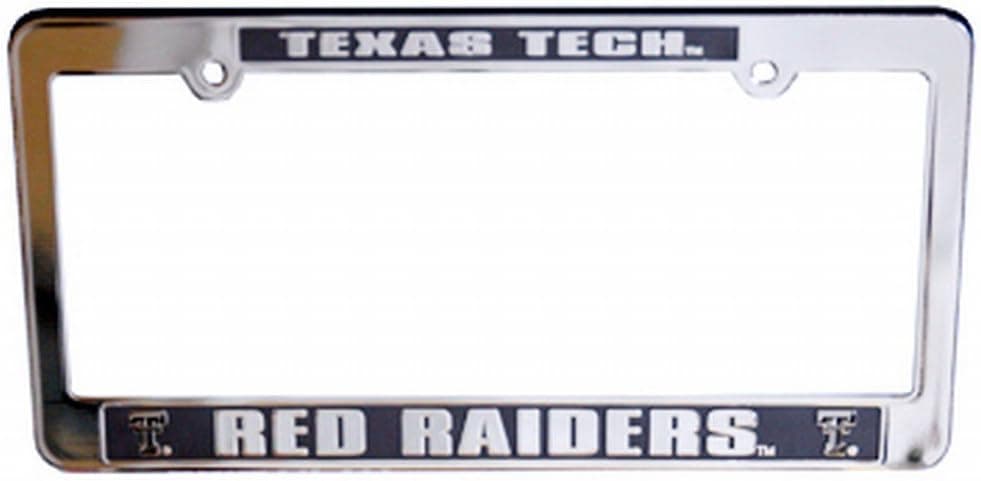 NCAA Texas Tech Red Raiders Car Tag Frame Plastic