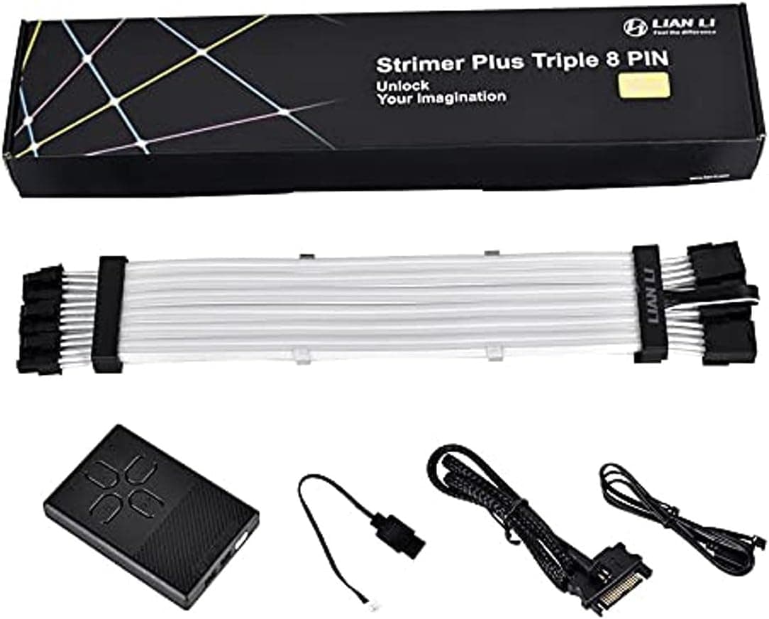 Lian Li STRIMER+ TRIPLE 8-PIN GPU RTX 30 Series Extension Cable ( Only Compatible with GPU RTX 30 Series )