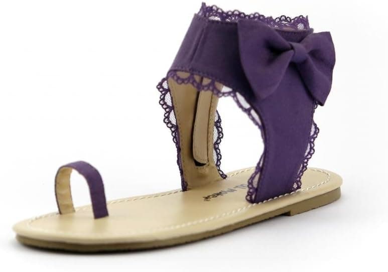 The Doll Maker Purple Toe Ring Sandal Color: Purple Size: 13, FBA1421018-13