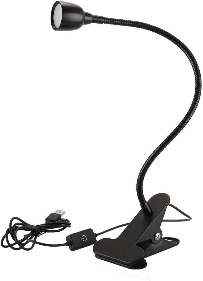 Firstinnovation B011BIC8IG Desk Lamp, 5.5" x 2.8" x 4.7"' (Black-3W)