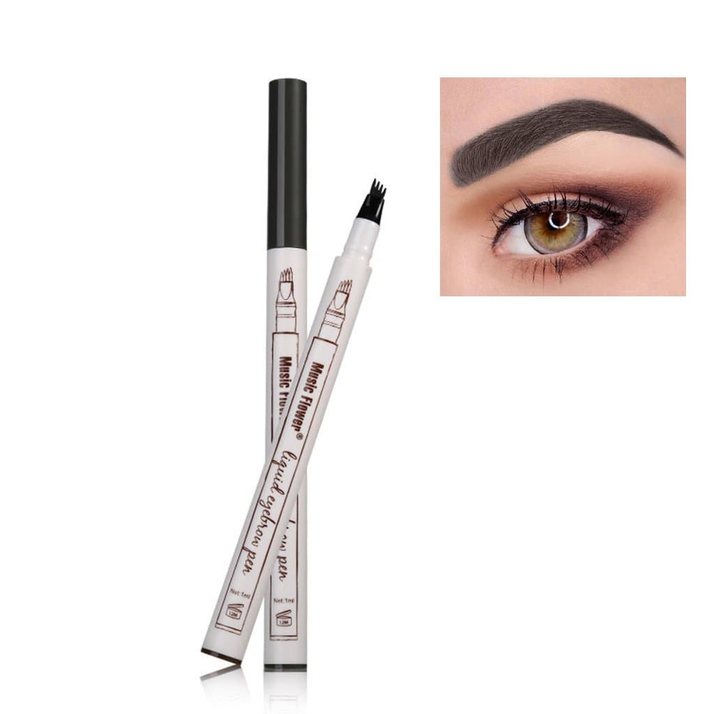 Eyebrow Pen Frola Waterproof Smudg-proof Eyebrow Pencil Brown Makeup Pencil(3# Dark Grey)