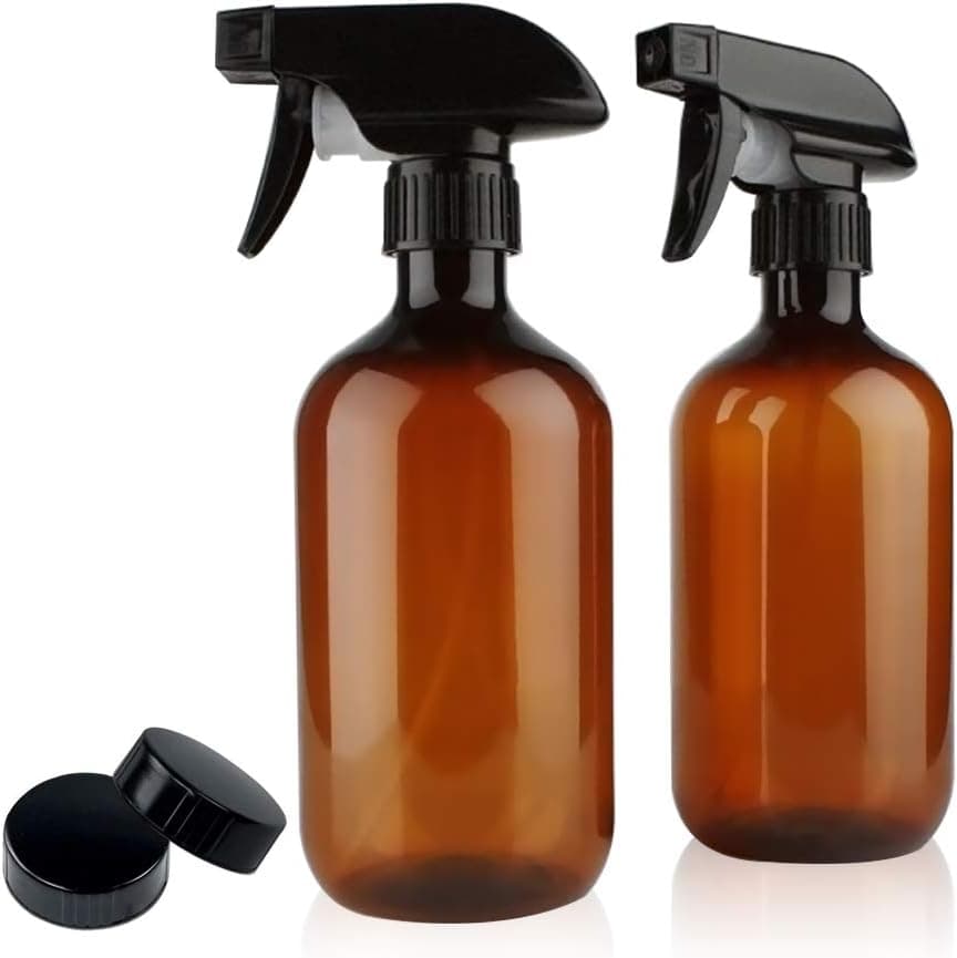 SAYGOGO Makeup Spray Bottle, Essential Oil Spray Bottle, DIY Homemade Lotion Spray Bottle (2 Packs) 16 oz, Suitable for Essential Oils, fine Mist Hydrating and Travel Dispensing, etc.