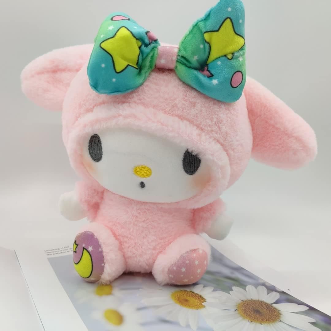 Pink Bunny Plushie with Bow