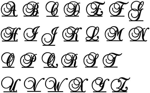 Monogram Inital Letter Acrylic Cake Topper Wedding A B C D E F G H I J K L M N O P Q R S T U V W X Y Z & (B, Glittery Silver)