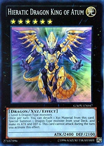 Yu-Gi-Oh! - Hieratic Dragon King of Atum (GAOV-EN047) - Galactic Overlord - Unlimited Edition - Super Rare
