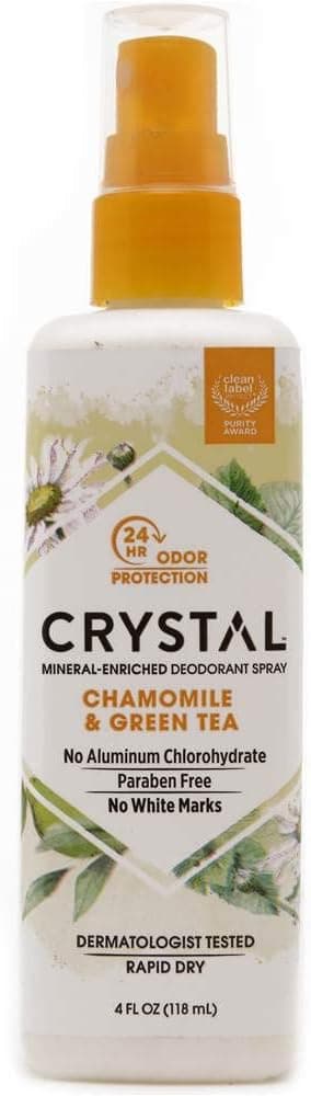 Crystal, Body Spray Chamomile Green Tea, 4 Fl Oz