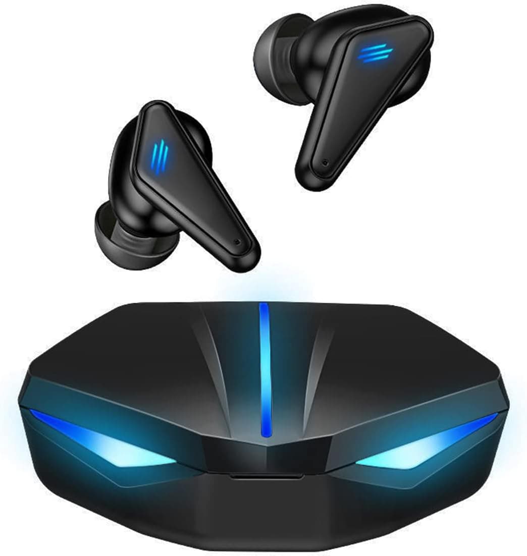 Gaming Wireless Earbuds, Wireless Gaming Ear Buds with Charging Case 30H Playtime Waterproof in-Ear Gaming Earbuds with Microphone Clear Call Earbuds for Android iOS Game Mode