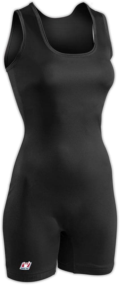 Brute Woman's Performance Cut Lycra Wrestling Singlet - Black - Woman's XL