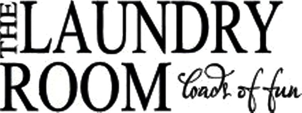 Design with Vinyl Design 150 Laundry Room Vinyl Wall Decal, 10-Inch By 20-Inch, Black