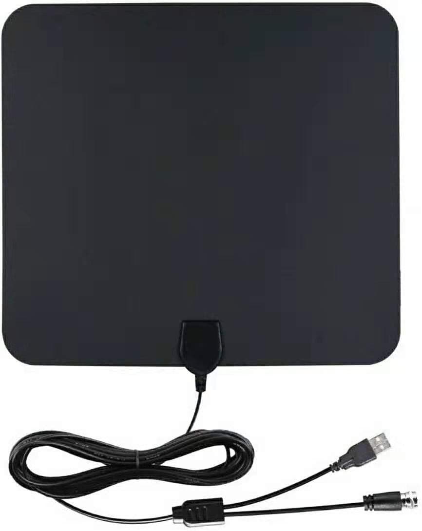 4K 1080P TV Antenna 4K Amplified Digital TV Antenna 50 Miles Range with 13 Foot Coax Cable HDTV Amplifier Support