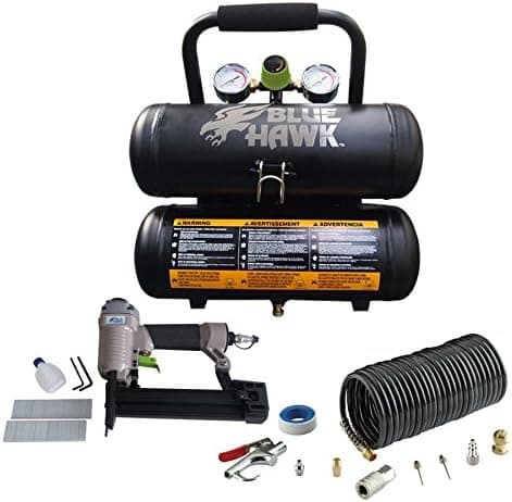 Blue Hawk 0.3-HP 2-Gallon 125-PSI 120-Volt Twin Stack Electric Air Compressor