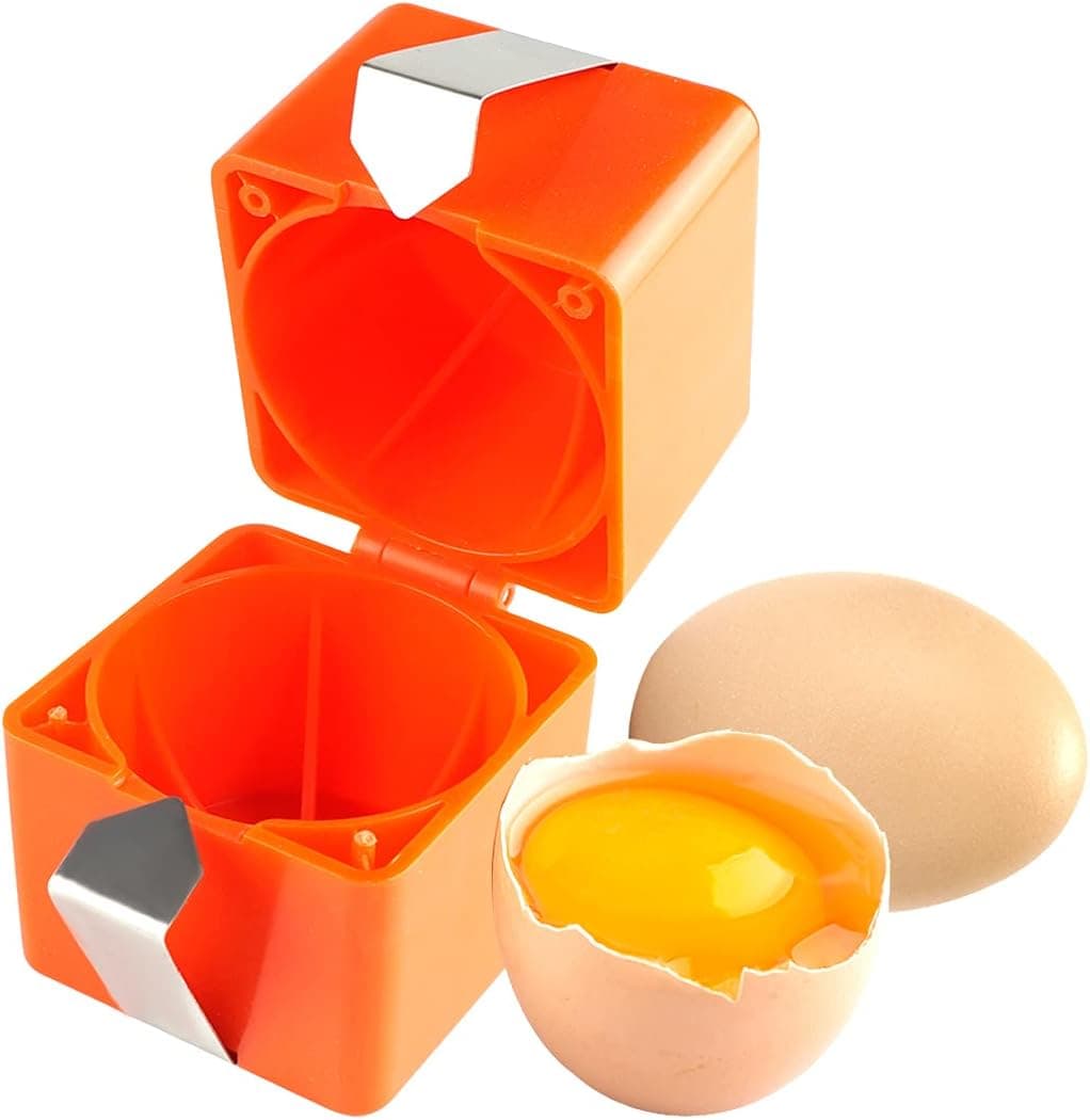 Sugarchef ABS Egg Cracker for Raw Eggs Egg Yolk Separator Breaker Egg Shell Cutter Baking Tools and Gadgets Egg Divider Peeler Opener,1 Piece