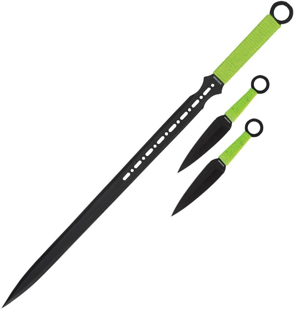United Cutlery BV192 Black Legion Undead Slayer Sword and Throwing Knife Set