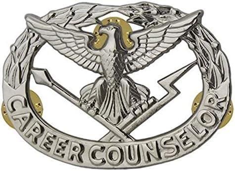 Army Badge: Career Counselor - miniature, mirror finish