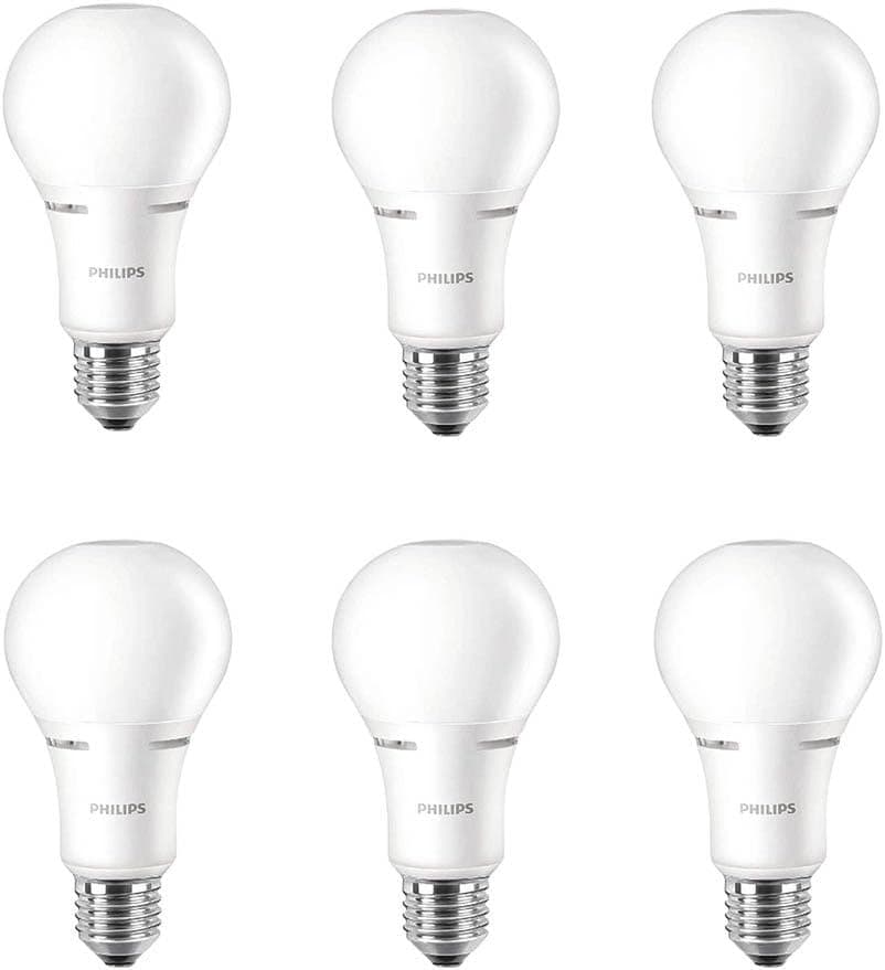 Philips LED Dimmable A21 Soft White Light Bulb with Warm Glow Effect 1600-Lumen, 2700-2200-Kelvin, 18-Watt (100-Watt Equivalent), E26 Base, Frosted, 6-Pack