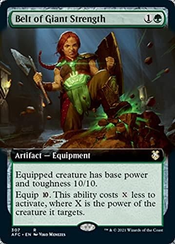 Magic: the Gathering - Belt of Giant Strength (307) - Extended Art - Forgotten Realms Commander