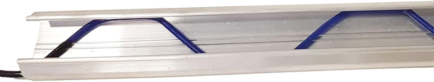 GRELWT 2M Lengths Greenhouse Plastic Coating W-Wire and Aluminium Fixing Rail Securing, Poly Spring Wire and Channel Bundle(10)