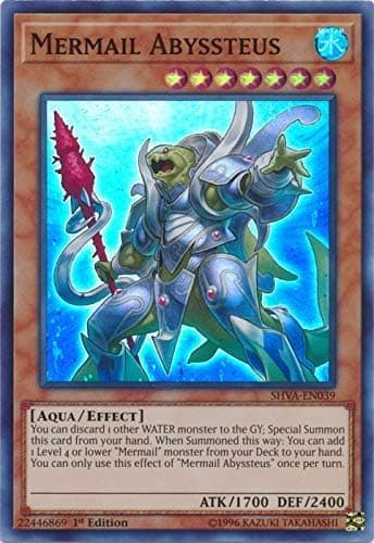 Yu-Gi-Oh! - Mermail Abyssteus - SHVA-EN039 - Super Rare - 1st Edition - Shadows in Valhalla