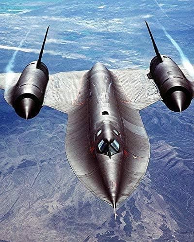Home Comforts Sr-71 Blackbird Overhead Front View - 20 Inch by 30 Inch Laminated Poster With Bright Colors And Vivid Imagery-Fits Perfectly In Many Attractive Frames