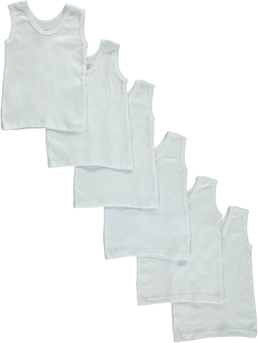 bambini Baby Boys Girls Unisex 6-Pack Sleeveless T-Shirts Tanks