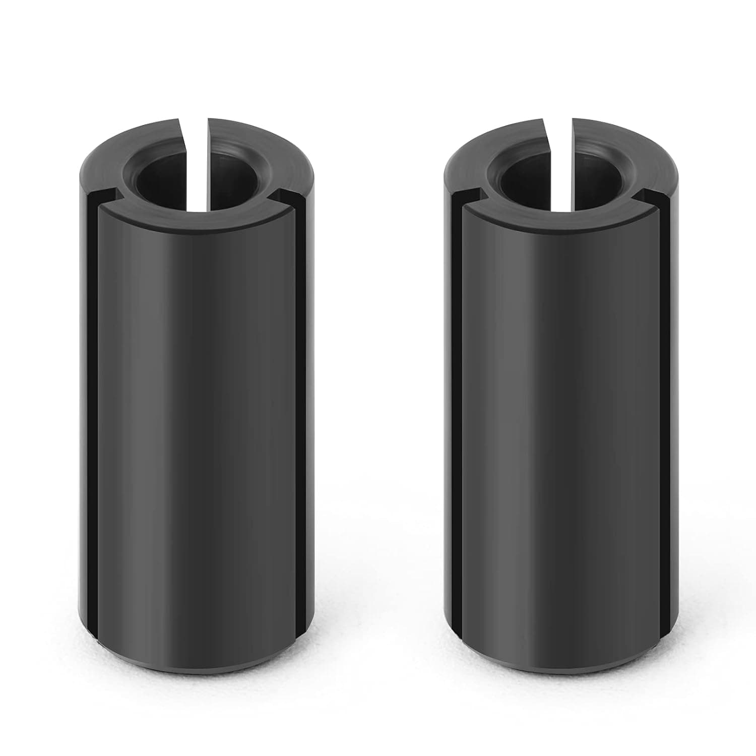 MEIGGTOOL 2PCS 1/2" to 1/4" Router Collett Adapter Bit Shank Reduction Sleeve Tools for Woodworking Engaving Machine.
