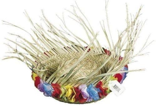 Fun Express Flowered Straw Beachcomber Beach Hat
