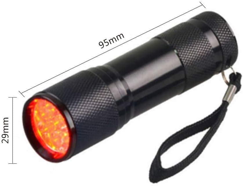 Infrared Vein Finder Viewer Locator Portable Red LED Flashlight Vein Finder (Black)