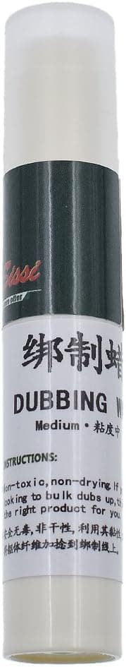 Towashine 1pc Medium Tack Tube Dubbing Wax Stick for Fly Tying Dub Materials Chemistry for Fly Fishing
