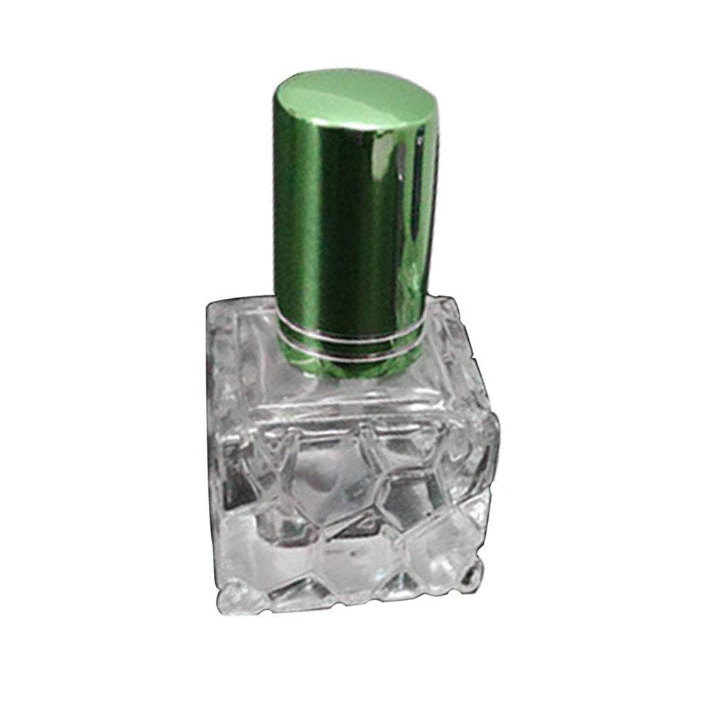 hwangli Portable Travel Empty Perfume Scent Spray Glass Bottle 8ml Green