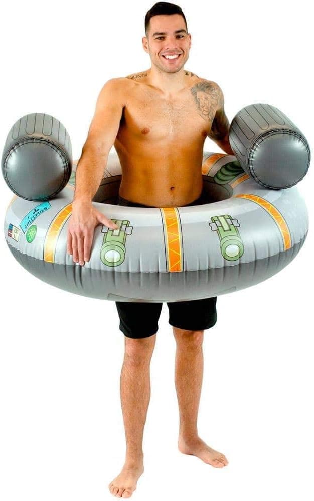 Rick and Morty Inflatable Rick's Ship Pool Tube 48"