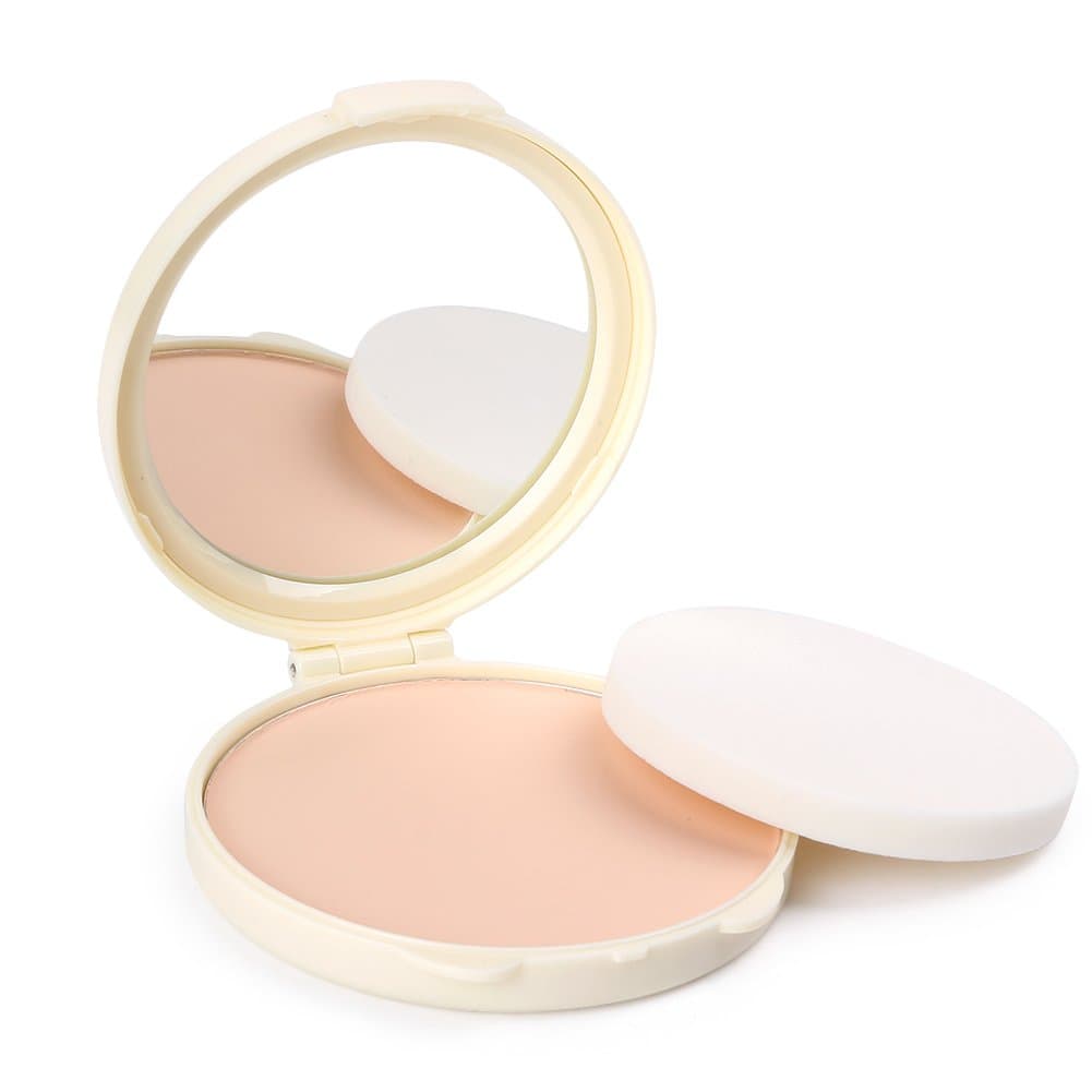 Mallofusa Oil Control Translucent Pressed Powder Makeup Foundation, 15g, Light Ivory