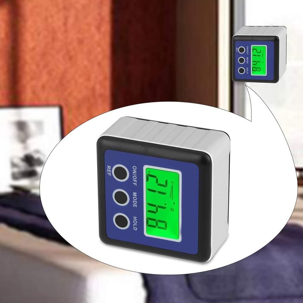 Digital Angle Finder, Backlight LCD Digital Angle Gauge Level Box | Magnetic Base, Data Hold, IP54 Dust and Water Resistant