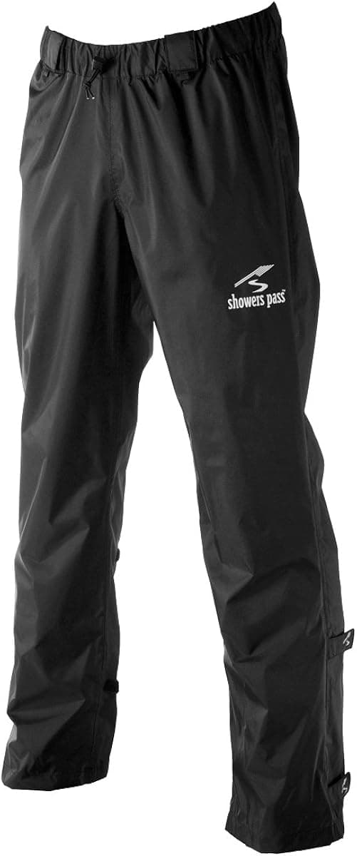 Showers Pass Men's Lightweight Waterproof Storm Rain Pants (Black - Large)